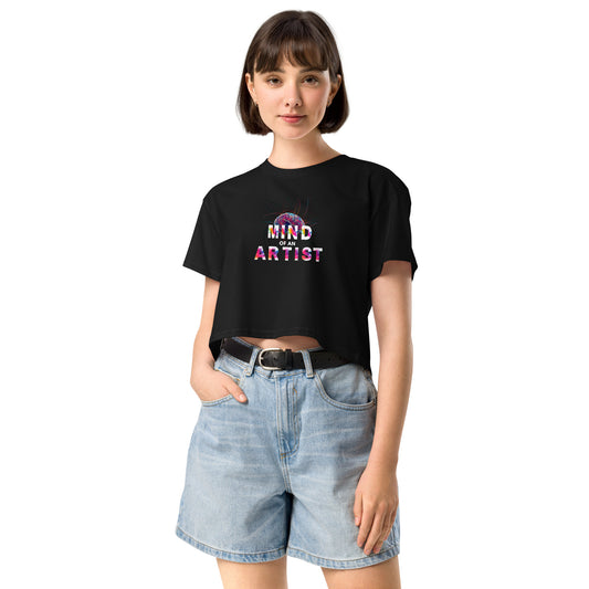 MIND OF AN ARTIST Crop Top Black