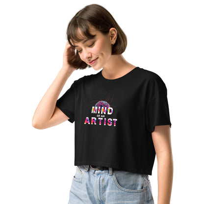 MIND OF AN ARTIST Crop Top Black